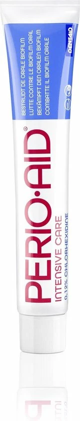 Perio Aid 4x Perio-Aid Intensive Care Gel Tandpasta - Voordeelverpakking 1 Perio Aid 4x Perio-Aid Intensive Care Gel Tandpasta - Voordeelverpakking