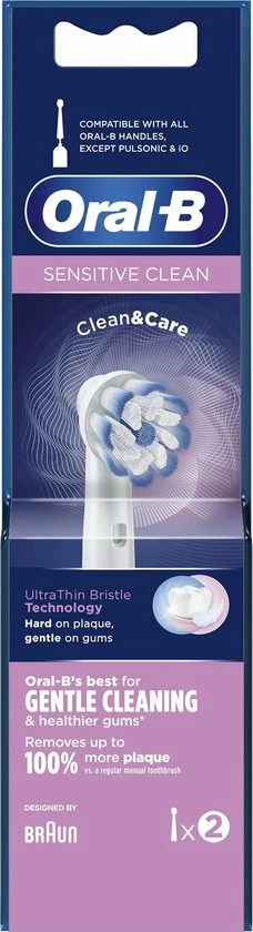Oral B Oral-B Sensitive Clean - Met CleanMaximiser-technologie - Opzetborstels - 2 Stuks 8 Oral B Oral-B Sensitive Clean - Met CleanMaximiser-technologie - Opzetborstels - 2 Stuks - Afbeelding 8