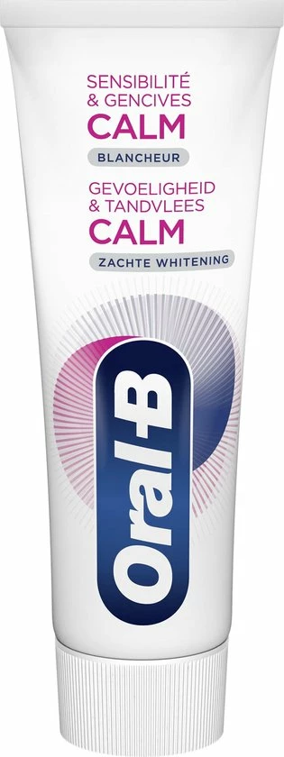 Oral B Oral-B Gevoeligheid & Tandvlees Calm Zachte Whitening Tandpasta 12x75 Ml - Voordeelverpakking 8 Oral B Oral-B Gevoeligheid & Tandvlees Calm Zachte Whitening Tandpasta 12x75 Ml - Voordeelverpakking - Afbeelding 8