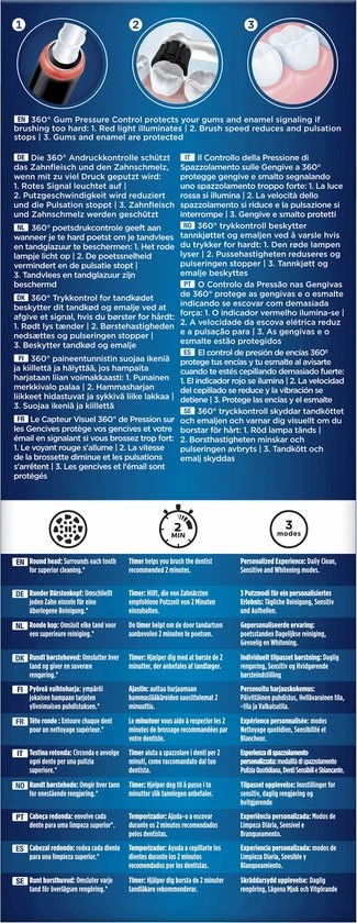 Oral B Oral-B Pro 3 3000 - Elektrische Tandenborstel - Zwart 9 Oral B Oral-B Pro 3 3000 - Elektrische Tandenborstel - Zwart - Afbeelding 9