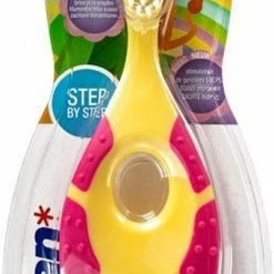 Jordan Tandenborstel Baby STEP 1 (0-2 JAAR) 4 Stuks Geel /Roze -Oral B SHOP 340x840 3