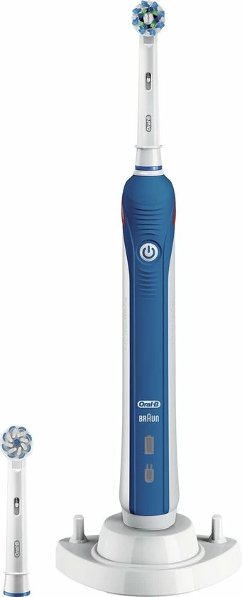 Oral B Oral-B Pro 2 2700 CrossAction - Elektrische Tandenborstel - Blauw, Wit 1 Oral B Oral-B Pro 2 2700 CrossAction - Elektrische Tandenborstel - Blauw, Wit