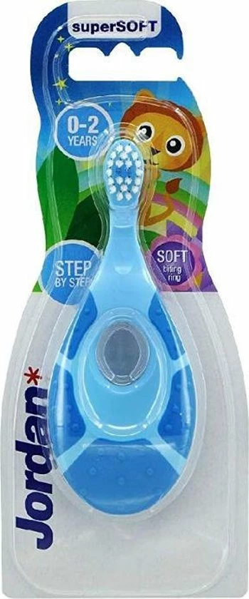 Jordan Tandenborstel Baby STEP 1 (0-2 JAAR) 4 Stuks Blauw / Groen 2 Jordan Tandenborstel Baby STEP 1 (0-2 JAAR) 4 Stuks Blauw / Groen - Afbeelding 2