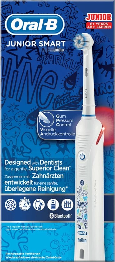 Oral B Oral-B Junior - Elektrische Tandenborstel - Wit 11 Oral B Oral-B Junior - Elektrische Tandenborstel - Wit - Afbeelding 11