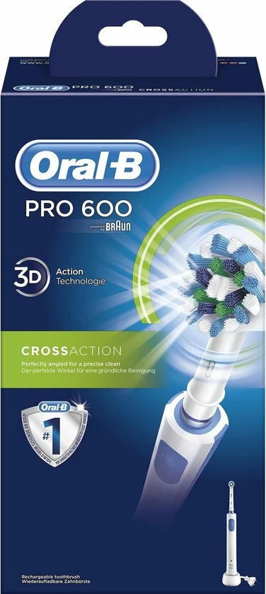 Oral B Oral-B PRO600 - Cross Action - Elektrische Tandenborstel 16 Oral B Oral-B PRO600 - Cross Action - Elektrische Tandenborstel - Afbeelding 16