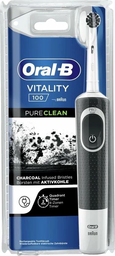 Oral B Oral-B Vitality - 100 - Pure Clean Elektrische Tandenborstel Ontworpen Door Braun 3 Oral B Oral-B Vitality - 100 - Pure Clean Elektrische Tandenborstel Ontworpen Door Braun - Afbeelding 3