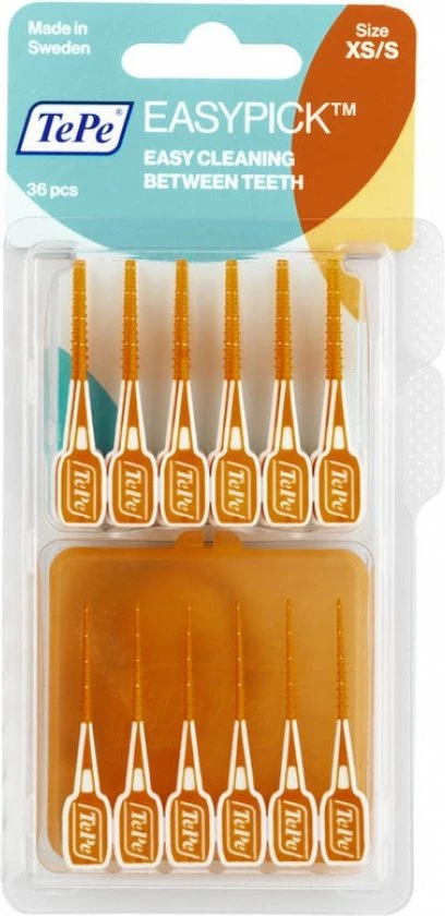 TePe EasyPick XS-S Oranje 36 Stuks 15 TePe EasyPick XS-S Oranje 36 Stuks - Afbeelding 15