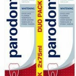 Parodontax Whitening - Tandpasta - Tegen Bloedend Tandvlees - 2x75 Ml -Oral B SHOP 417x840 1