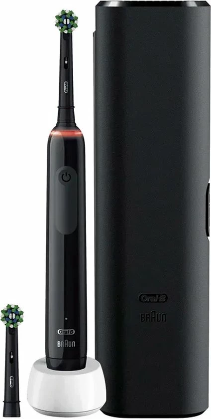 Oral B Oral-B Pro 3 3500 - Roterende Tandenborstel - Zwart - Gift Edition 5 Oral B Oral-B Pro 3 3500 - Roterende Tandenborstel - Zwart - Gift Edition - Afbeelding 5