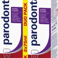 Parodontax Ultra Clean - Tandpasta - Tegen Bloedend Tandvlees - 2x75 Ml -Oral B SHOP 433x840 1