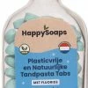 HappySoaps - Tandpasta Tabs – Met Fluoride – Spearmint - Vegan - Plasticvrij - 62 Tabs