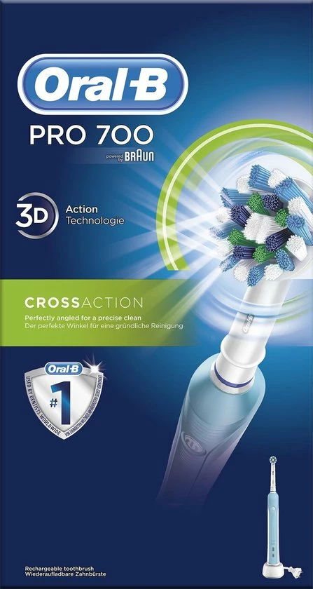 Oral B Pro 700 CrossAction - Elektrische Tandenborstel 3 Oral B Pro 700 CrossAction - Elektrische Tandenborstel - Afbeelding 3