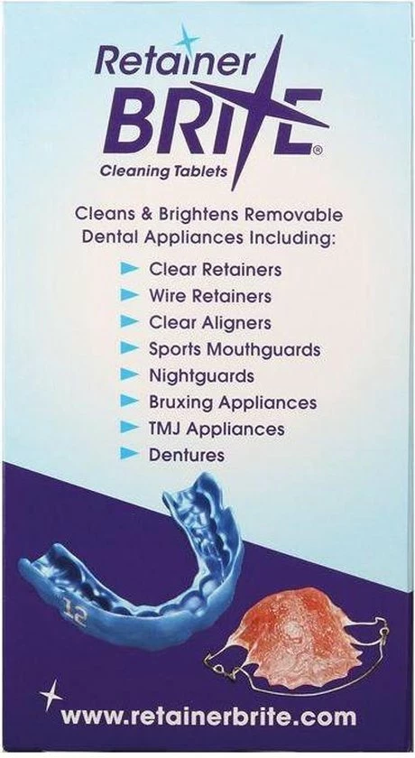 Retainer Brite Reinigingstabletten - 96 Stuks 8 Retainer Brite Reinigingstabletten - 96 Stuks - Afbeelding 8