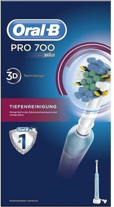 Oral B Pro 700 CrossAction - Elektrische Tandenborstel 16 Oral B Pro 700 CrossAction - Elektrische Tandenborstel - Afbeelding 16
