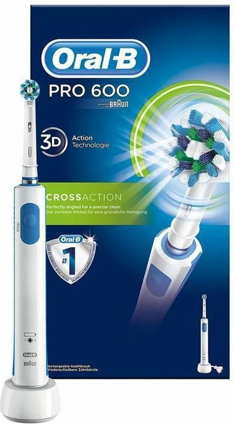 Oral B Oral-B PRO600 - Cross Action - Elektrische Tandenborstel 21 Oral B Oral-B PRO600 - Cross Action - Elektrische Tandenborstel - Afbeelding 21