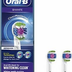 Oral B Oral-B 3D White - Met CleanMaximiser-technologie - Opzetborstels - 2 Stuks -Oral B SHOP 468x840 2