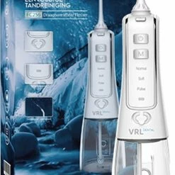 VRL Dental Elektrische Waterflosser - Monddouche - Draadloos - 3 Standen - 4 Opzetstukjes - 300ML Waterreservoir - Incl. Reistasje