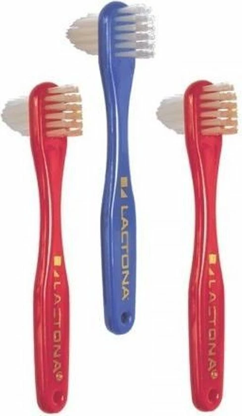 Lactona Protheseborstel - 3 Stuks - Tandenborstel - Voordeelverpakking 1 Lactona Protheseborstel - 3 Stuks - Tandenborstel - Voordeelverpakking