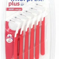 3x Interprox Plus Mini Conical 2-4 Mm Rood Blister à 6 Ragers