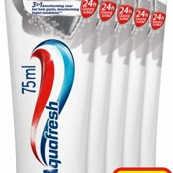 Aquafresh Tandsteen Controle Tandpasta Voor Gezonde Tanden Voordeelverpakking 5x75ml, Recyclebare Plastic Tube En Dop -Oral B SHOP 494x840 2