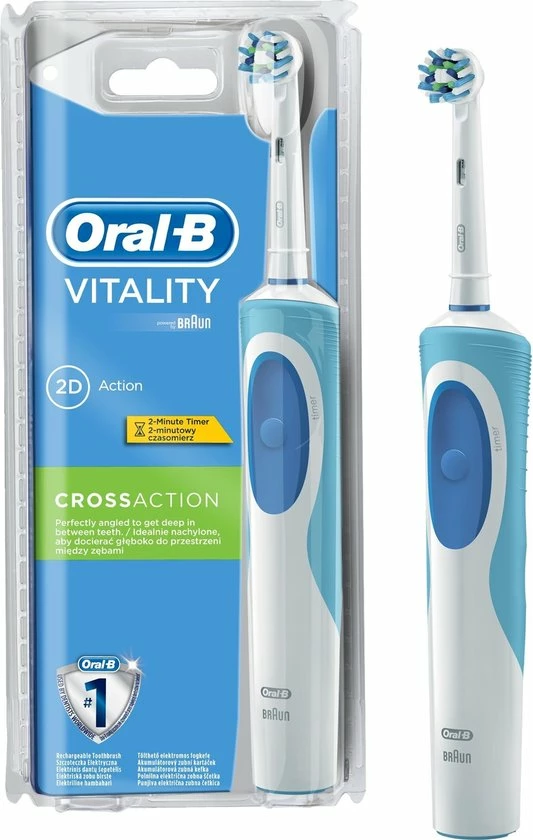Oral B Oral-B Vitality CrossAction Elektrische Tandenborstel 1 Oral B Oral-B Vitality CrossAction Elektrische Tandenborstel