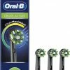 Oral B Oral-B CrossAction - Met CleanMaximiser-technologie - Opzetborstels - Zwart - 3 Stuks