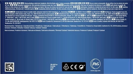 Oral B Oral-B PRO 2 2500 - Zwart - Elektrische Tandenborstel - Met Reisetui 9 Oral B Oral-B PRO 2 2500 - Zwart - Elektrische Tandenborstel - Met Reisetui - Afbeelding 9