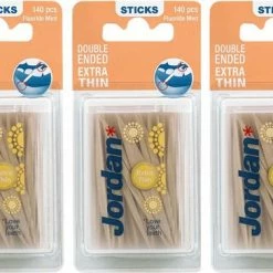 Jordan Extra Dun - 3x 140 St - Tandenstoker - Voordeelverpakking