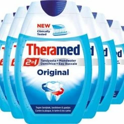 Theramed 2in1 Original Tandpasta 12x 75 Ml - Voordeelverpakking