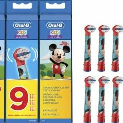 Oral B Oral-B Kids Opzetborstels Met Disney Mickey Mouse-figuren, 9 Stuks