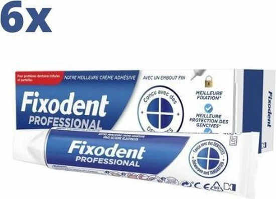 Fixodent Professional Kleefpasta - 6x 40 Gram - Voordeelverpakking 1 Fixodent Professional Kleefpasta - 6x 40 Gram - Voordeelverpakking