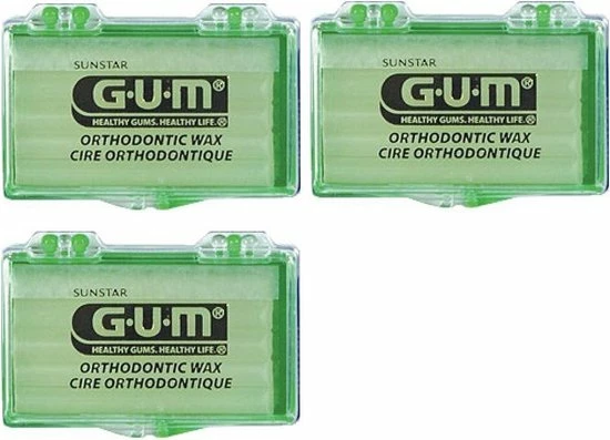 GUM Orthodontic Wax - 3 Stuks - Voordeelverpakking 3 GUM Orthodontic Wax - 3 Stuks - Voordeelverpakking - Afbeelding 3