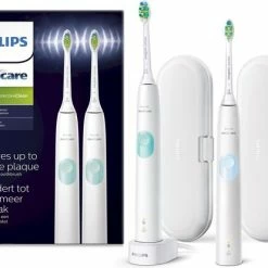 Philips Sonicare ProtectiveClean 4300 HX6809/35 Duo - Elektrische Tandenborstel - Wit