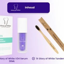 Glory Of White V34 Serum - Kleurcorrector - Witte Tanden - Tandpasta - Tanden Reinigen - Teeth Whitening - 30ML -Oral B SHOP 550x434