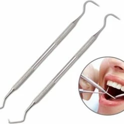 2x PD? - Tandsteen Verwijderaar - Tandenstoker - Tandsteenhaakje - 17 Cm