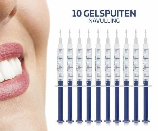 Merkloos Tanden Bleekset Navulling - 10 Effectieve Bleekgel Spuiten - Effectieve Gelspuiten - Tandenbleekset - Zonder Peroxide (0%) - Witte Tanden - Veilig Thuis Tanden Bleken Met Gel - Tandenbleker 1 Merkloos Tanden Bleekset Navulling - 10 Effectieve Bleekgel Spuiten - Effectieve Gelspuiten - Tandenbleekset - Zonder Peroxide (0%) - Witte Tanden - Veilig Thuis Tanden Bleken Met Gel - Tandenbleker