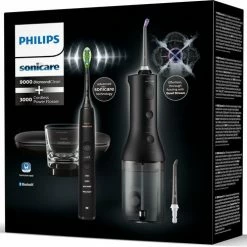 Philips Sonicare 9000 Diamond Clean Zwart (HX9911/09) + Power Flosser 3000 Monddouche Zwart (HX3806/33) - Elektrische Tandenborstel En Flosapparaat -Oral B SHOP 550x489 4