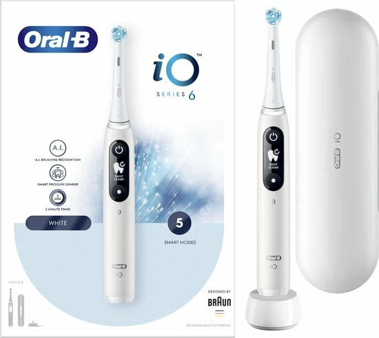 Oral B Oral-B IO 6 - Elektrische Tandenborstel - Wit 14 Oral B Oral-B IO 6 - Elektrische Tandenborstel - Wit - Afbeelding 14