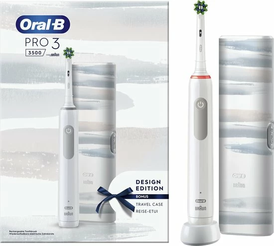 Oral B Oral-B Pro 3 3500 - Elektrische Tandenborstel - Wit 9 Oral B Oral-B Pro 3 3500 - Elektrische Tandenborstel - Wit - Afbeelding 9
