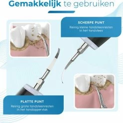V-Goods Premium Sonische Tandsteen Verwijderaar - 5 Standen - Inclusief Tandarts Set - 3 Opzetstukken - Tandplak -Oral B SHOP 550x500