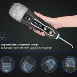 Bluemay Waterflosser - Monddouche - Waterflosser Elektrisch - Waterflosser Draadloos - Tandsteen Verwijderaar - Tandplak Verwijderaar - Zwart 10 Bluemay Waterflosser - Monddouche - Waterflosser Elektrisch - Waterflosser Draadloos - Tandsteen Verwijderaar - Tandplak Verwijderaar - Zwart -Oral B SHOP 550x504