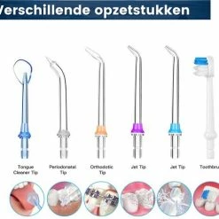 FreshSmile Waterflosser - Elektrische Tandenborstels - Draadloos En Oplaadbaar - Inclusief Twee Opzetstukken -Flosapparaten - Waterflosser Draadloos - Tandsteen Verwijderen - Gezond & Schoon Gebit -Oral B SHOP 550x504 4
