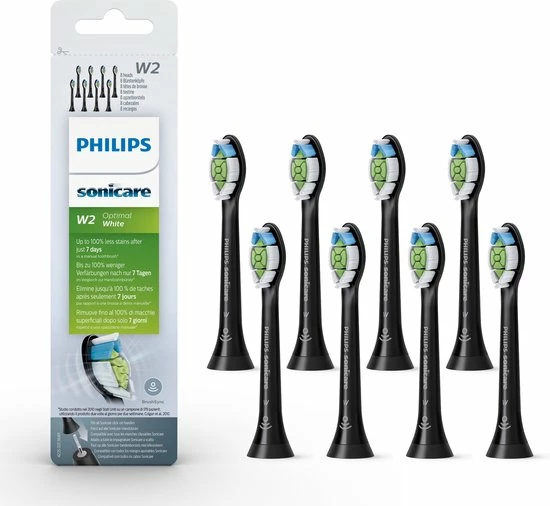 Philips Sonicare W2 Optimal White HX6068/13 - Opzetborstels - 8 Stuks 14 Philips Sonicare W2 Optimal White HX6068/13 - Opzetborstels - 8 Stuks - Afbeelding 14