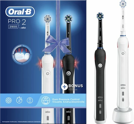 Oral B Oral-B PRO 2 2900 - Elektrische Tandenborstel - Duopack 14 Oral B Oral-B PRO 2 2900 - Elektrische Tandenborstel - Duopack - Afbeelding 14