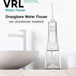 VRL Dental Elektrische Waterflosser - Monddouche - Draadloos - 3 Standen - 4 Opzetstukjes - 300ML Waterreservoir - Incl. Reistasje 13 VRL Dental Elektrische Waterflosser - Monddouche - Draadloos - 3 Standen - 4 Opzetstukjes - 300ML Waterreservoir - Incl. Reistasje -Oral B SHOP 550x514 2