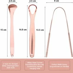 RVS Tongschraper Set Voor Mondverzorging ? Vardaan ? 4 In 1 Set ? Tongreiniger & Tongborstel ? Duurzaam & Herbruikbaar ? Tong Hygi?ne ? Mondhygi?ne - Tongreiniger ? ? ? -Oral B SHOP 550x514 3