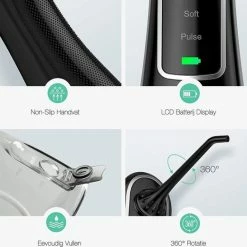 LifeGoods Waterflosser - Elektrisch - 3 Standen - 4 Opzetstukjes - 300 Ml Tank - Zwart 12 LifeGoods Waterflosser - Elektrisch - 3 Standen - 4 Opzetstukjes - 300 Ml Tank - Zwart -Oral B SHOP 550x520