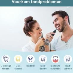 Trebin Waterflosser Draadloos - 360? Graden Draaibare Kop - Waterpik - Elektrisch - Oplaadbaar - Flosapparaat - Monddouche - 4 Standen - 3 Opzetstukken - 260 Ml Tank - Zwart -Oral B SHOP 550x525 2