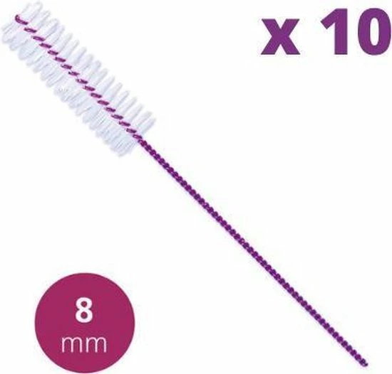 Lactona Interdentaal Ragers - Large 8mm - Violet - 2 Gripzak X 5 Stuks - Voordeelpakket 1 Lactona Interdentaal Ragers - Large 8mm - Violet - 2 Gripzak X 5 Stuks - Voordeelpakket