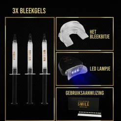 The Million Dollar Smile? Luxe Tandenbleekset - Zonder Peroxide (0%) - Wittere Tanden - 100% Natuurlijk - Tanden Bleken - Tandenblekers - Teeth Whitening Kit - Geen Gevoelige Tanden - Black Friday 2022 -Oral B SHOP 550x528
